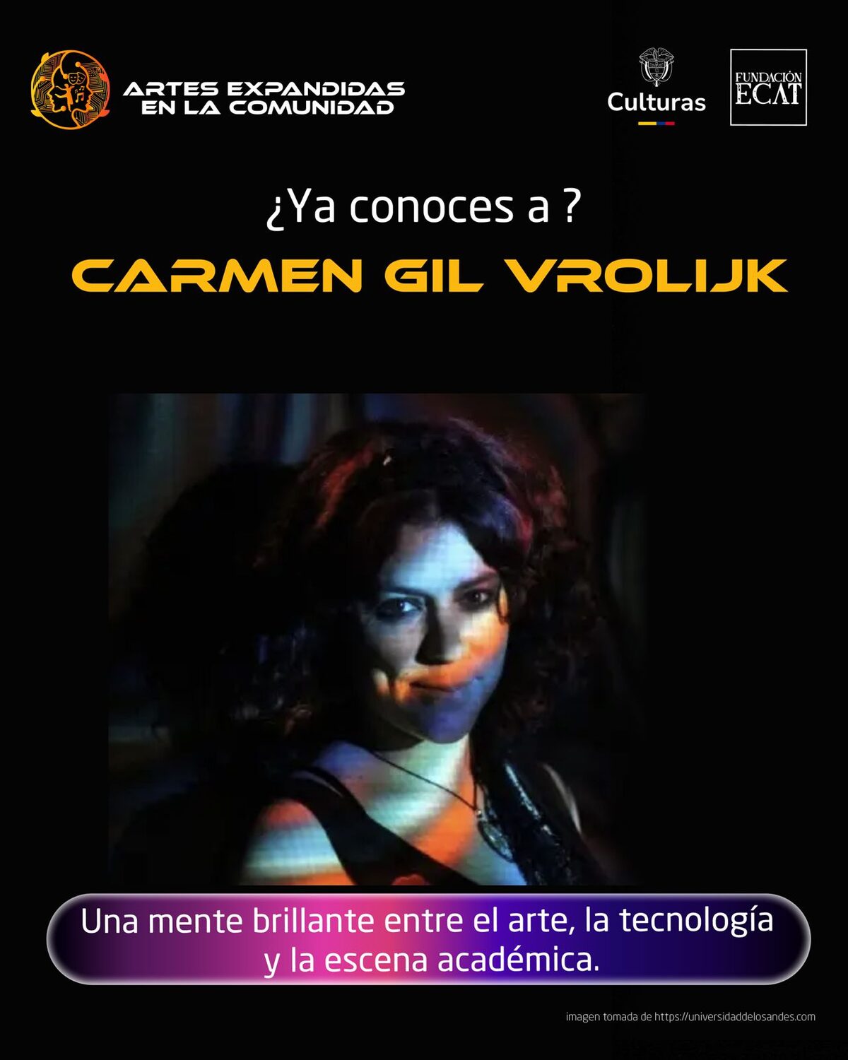 Pieza de Artes Expandidas en la comunidad con Carmen Gil Vrolijk.